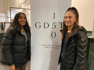 Harsika and Shira at the GDST's 150th Anniversary Celebration
